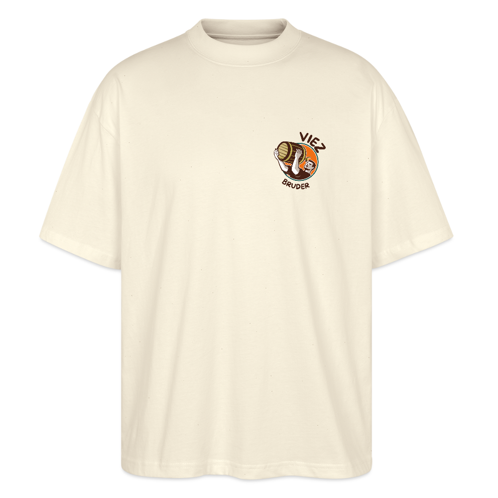 Oversized Unisex Bio T-Shirt Viezbruder - Weißgrau