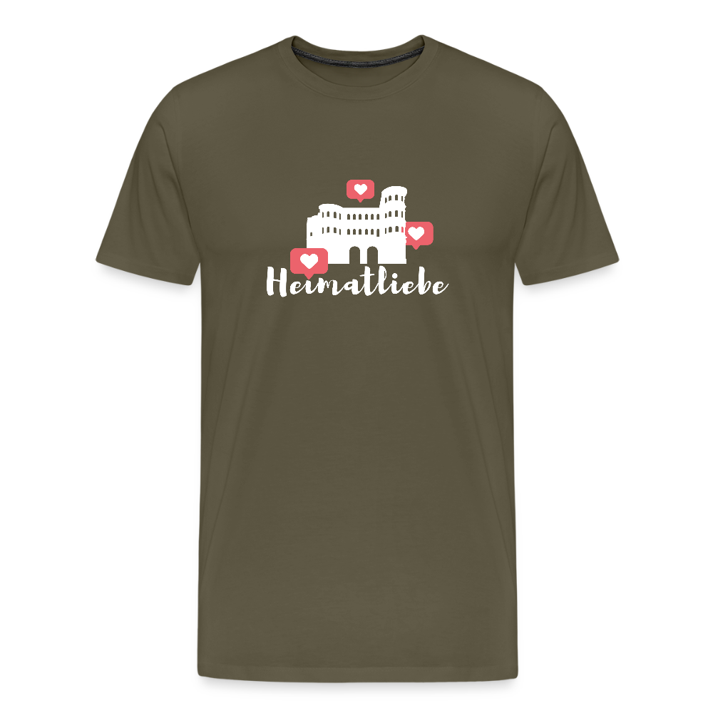 Männer Premium T-Shirt Heimatliebe - Khaki