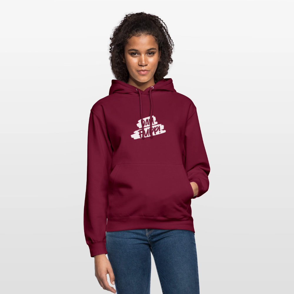 Unisex Hoodie Dau Fupp - Bordeaux