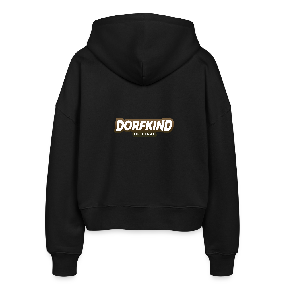 Stanley/Stella Boxy Frauen Bio Zip Hoodie Dorfkind - Schwarz