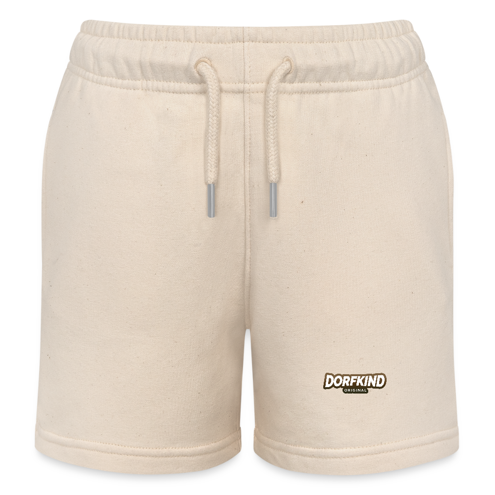 Kinder Bio-Joggingshorts Dorfkind - Weißgrau