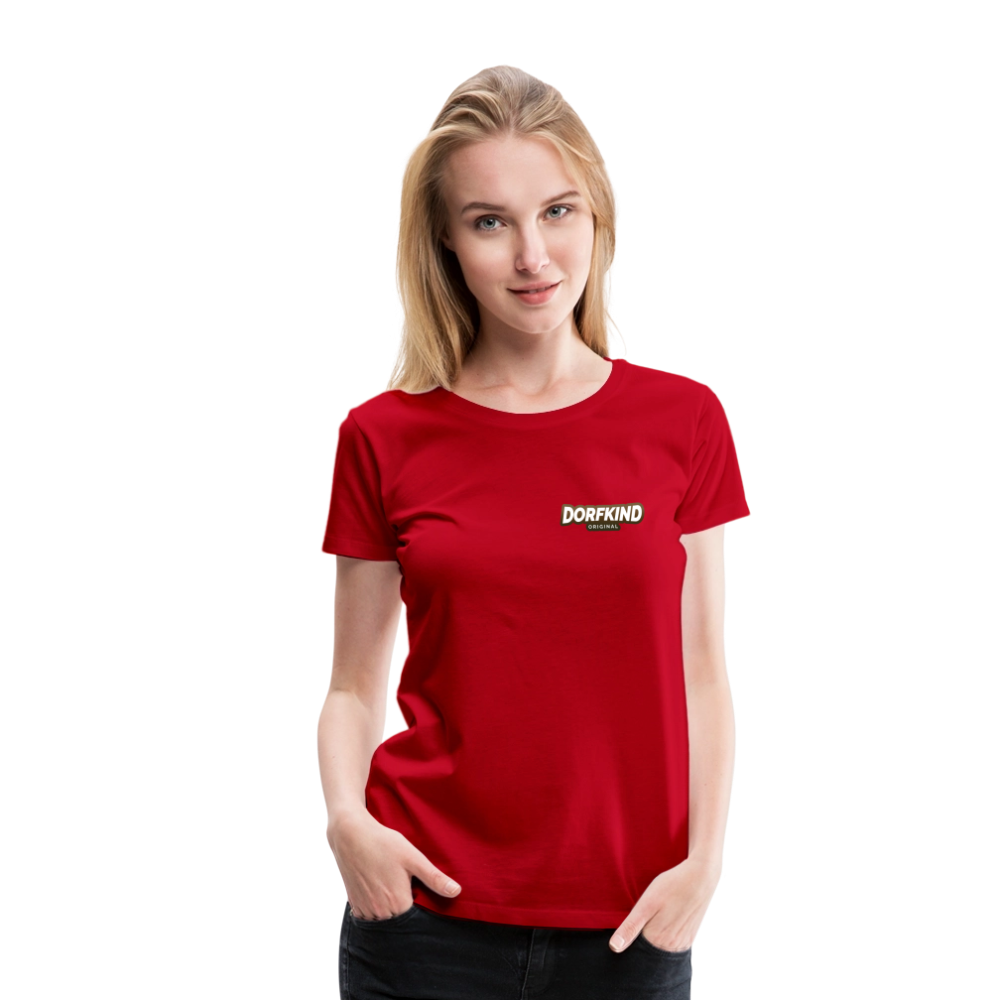 Frauen Premium T-Shirt Dorfkind - Rot