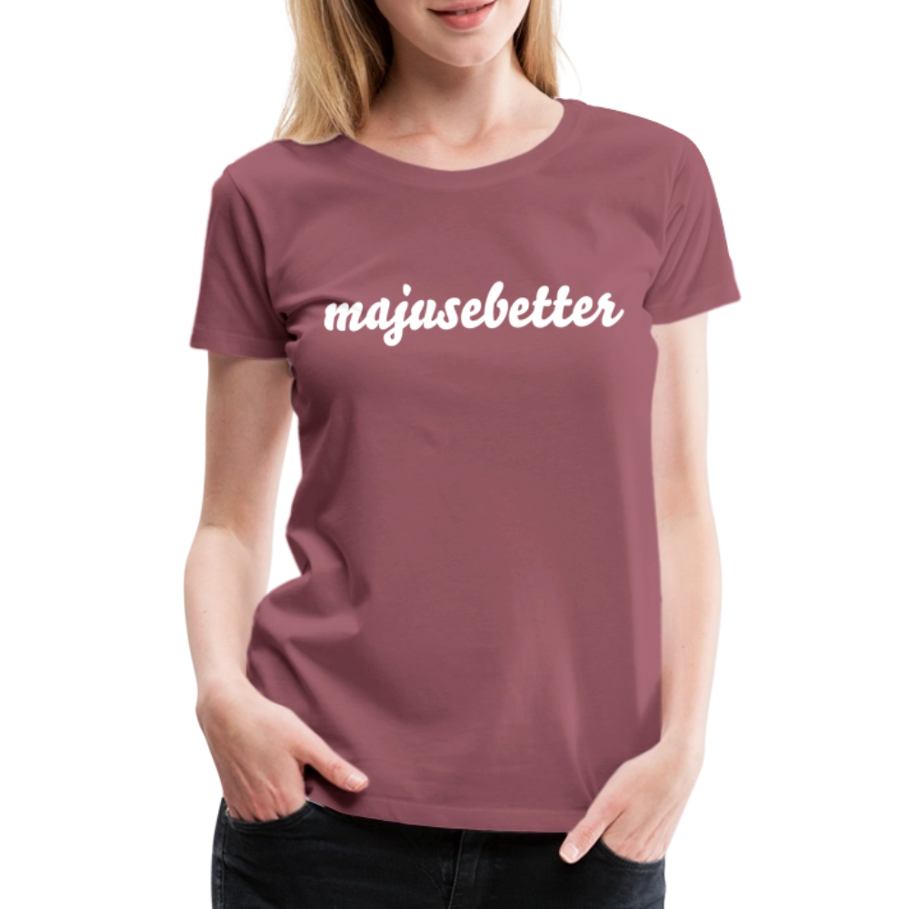 Frauen Premium T-Shirt majusebetter - Malve