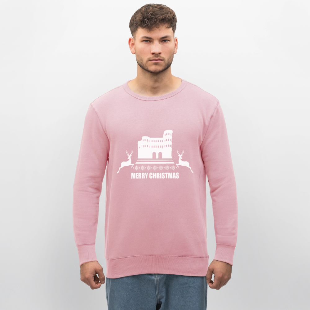 Unisex Bio-Sweatshirt Weihnachten - Hellrosa