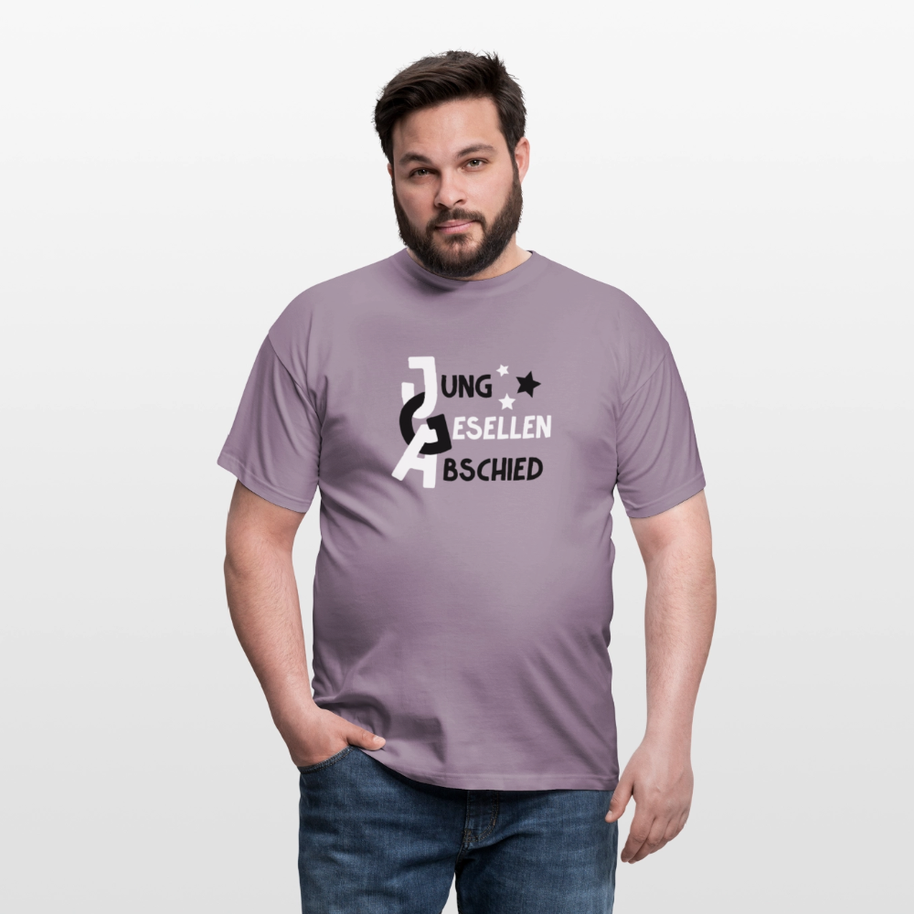 Männer T-Shirt JGA - Lilagrau 
