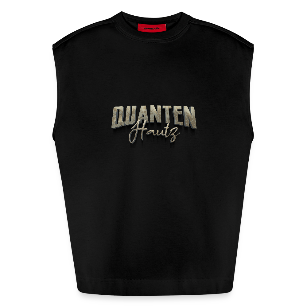 Heavyweight Oversized Organic Tank Top Quanten Hautz - SOLID BLACK