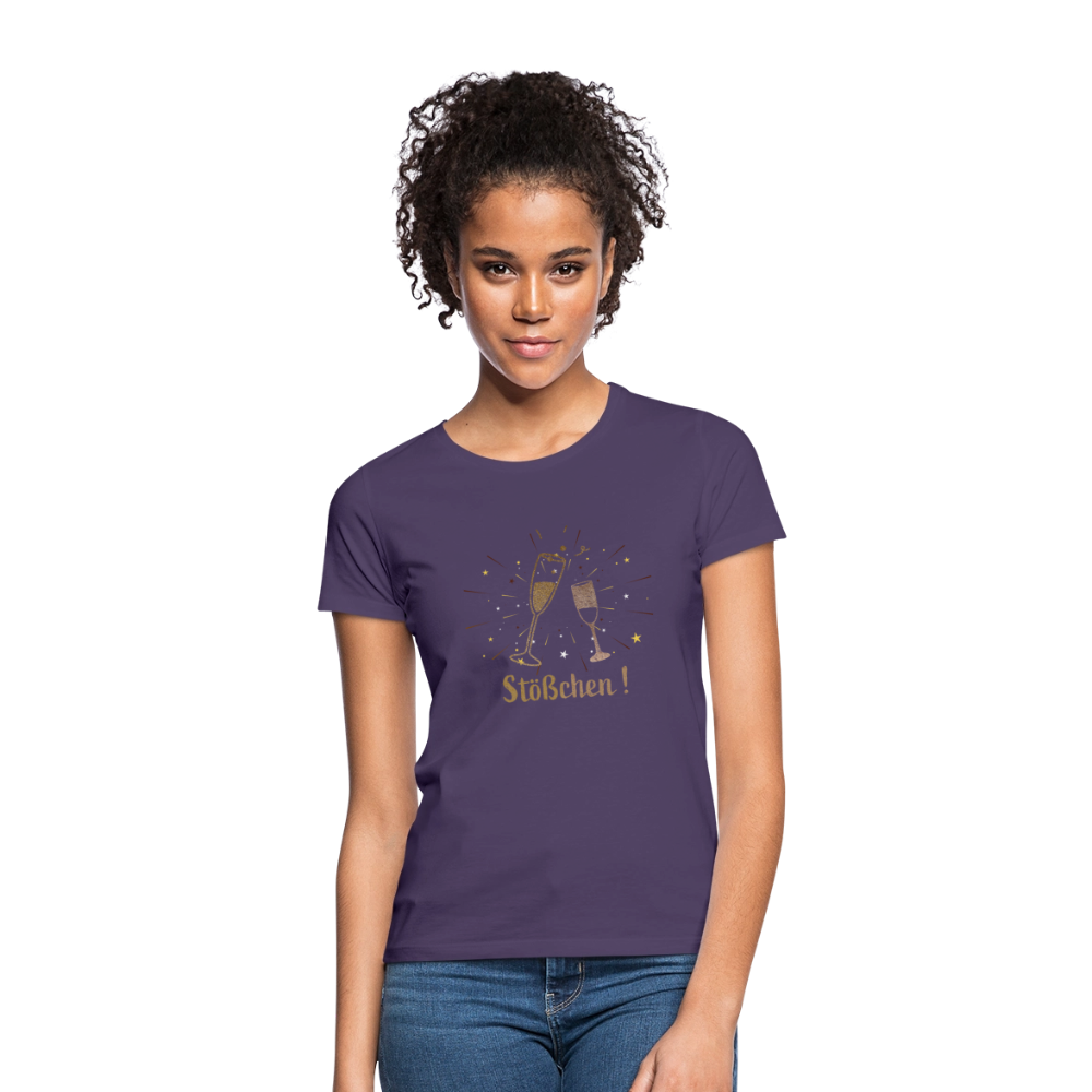 Frauen T-Shirt Stößchen - Dunkellila