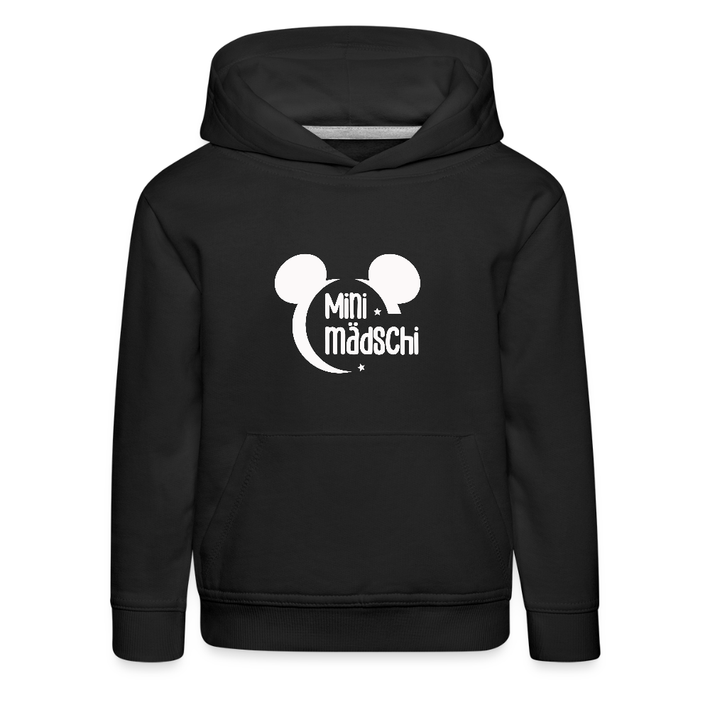 Kinder Premium Hoodie Mini Mädschi - Schwarz