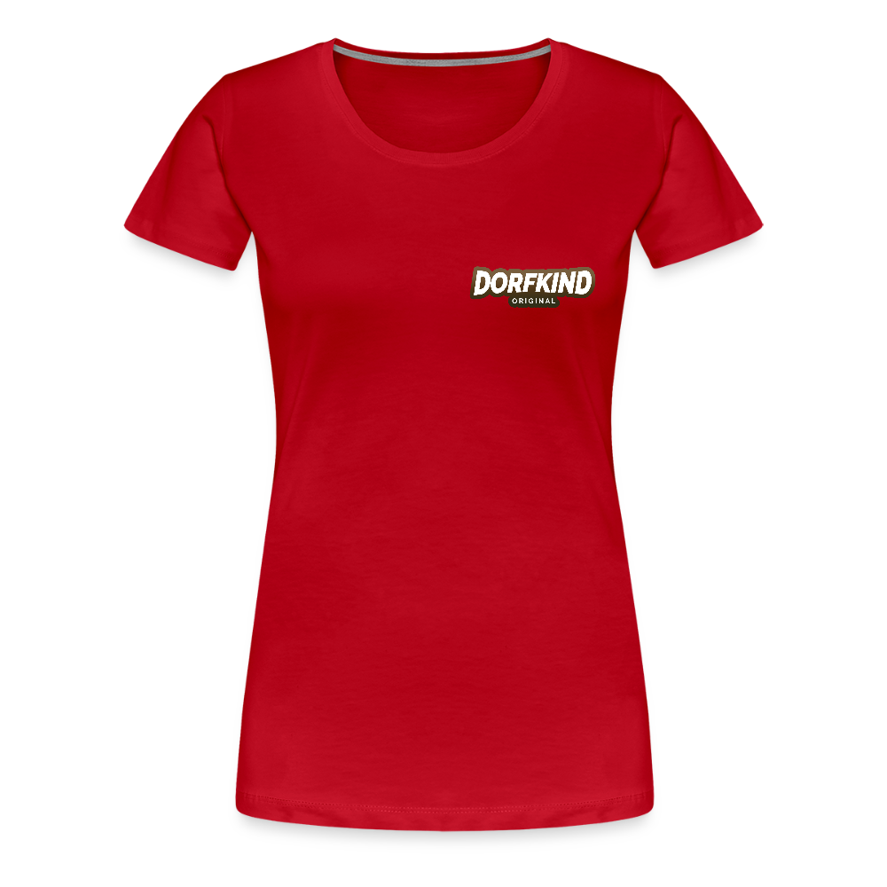 Frauen Premium T-Shirt Dorfkind - Rot