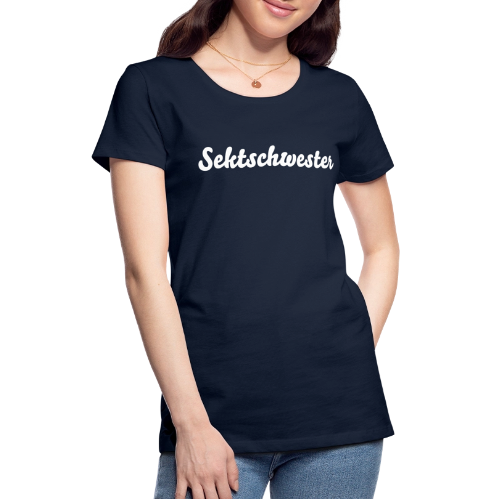 Frauen Premium T-Shirt Sektschwester - Navy