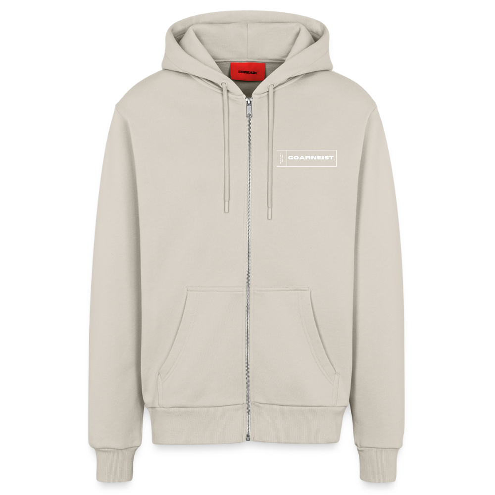 Organic Relaxed Kapuzenjacke Made in EU Goarneist - WARM CLAY