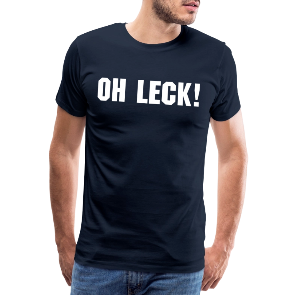 Männer Premium T-Shirt Oh Leck! - Navy