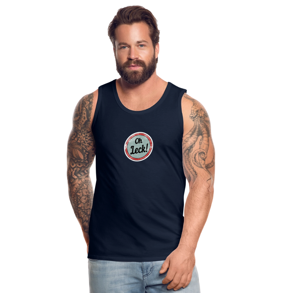 Männer Premium Tank Top Oh Leck! - Navy