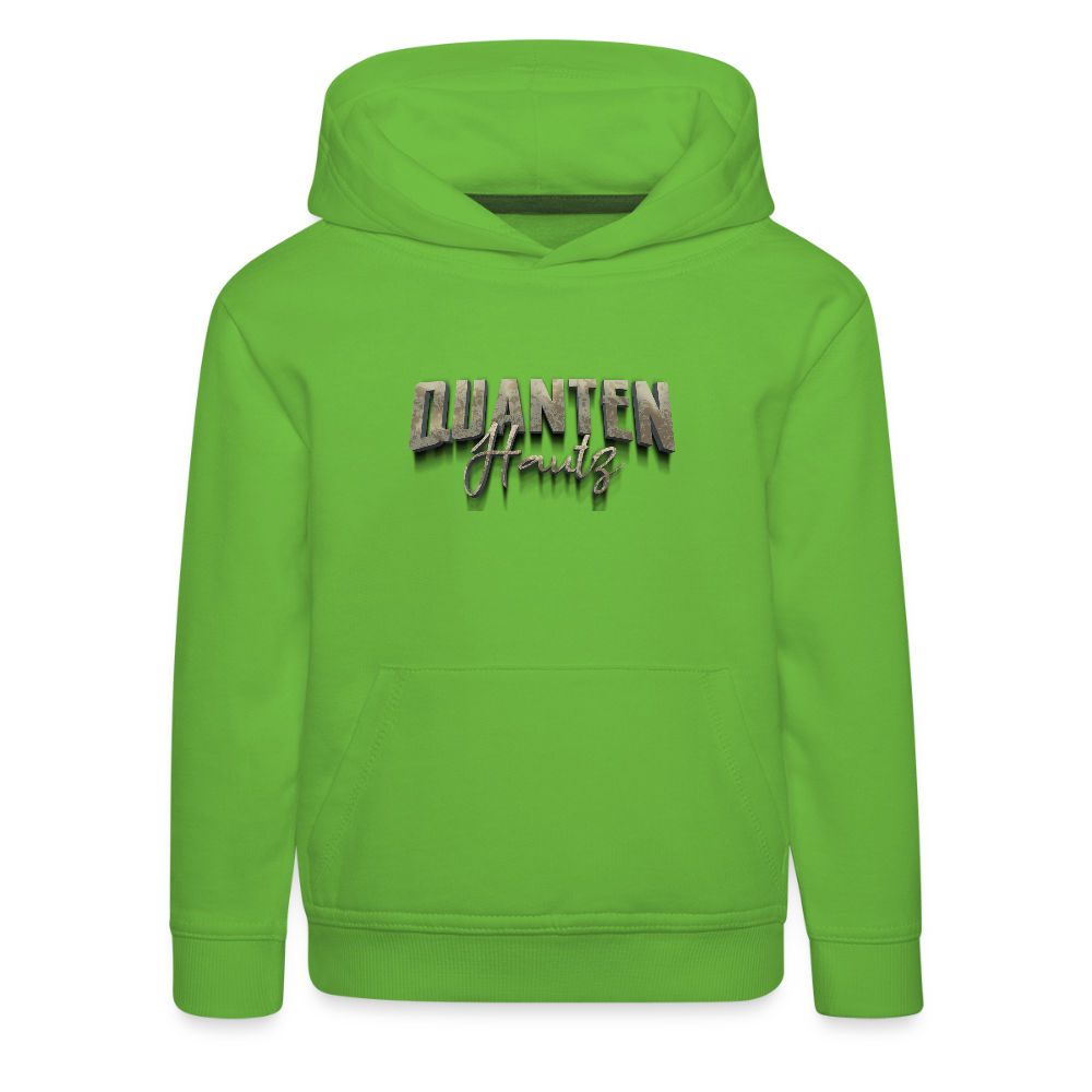 Kinder Premium Hoodie Quanten Hautz - Hellgrün