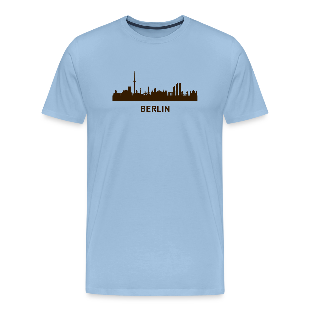 Männer Premium T-Shirt Berlin - Sky