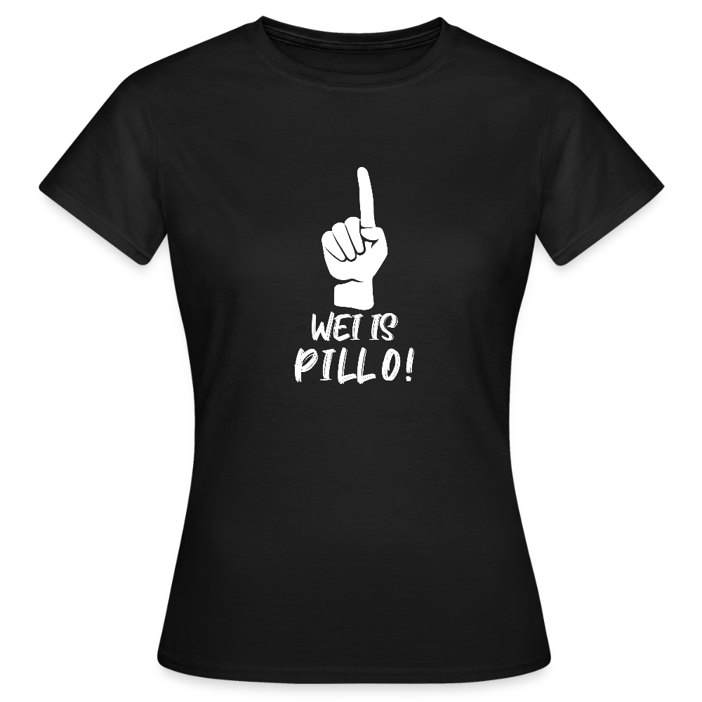 Frauen T-Shirt Wei is Pillo - Schwarz