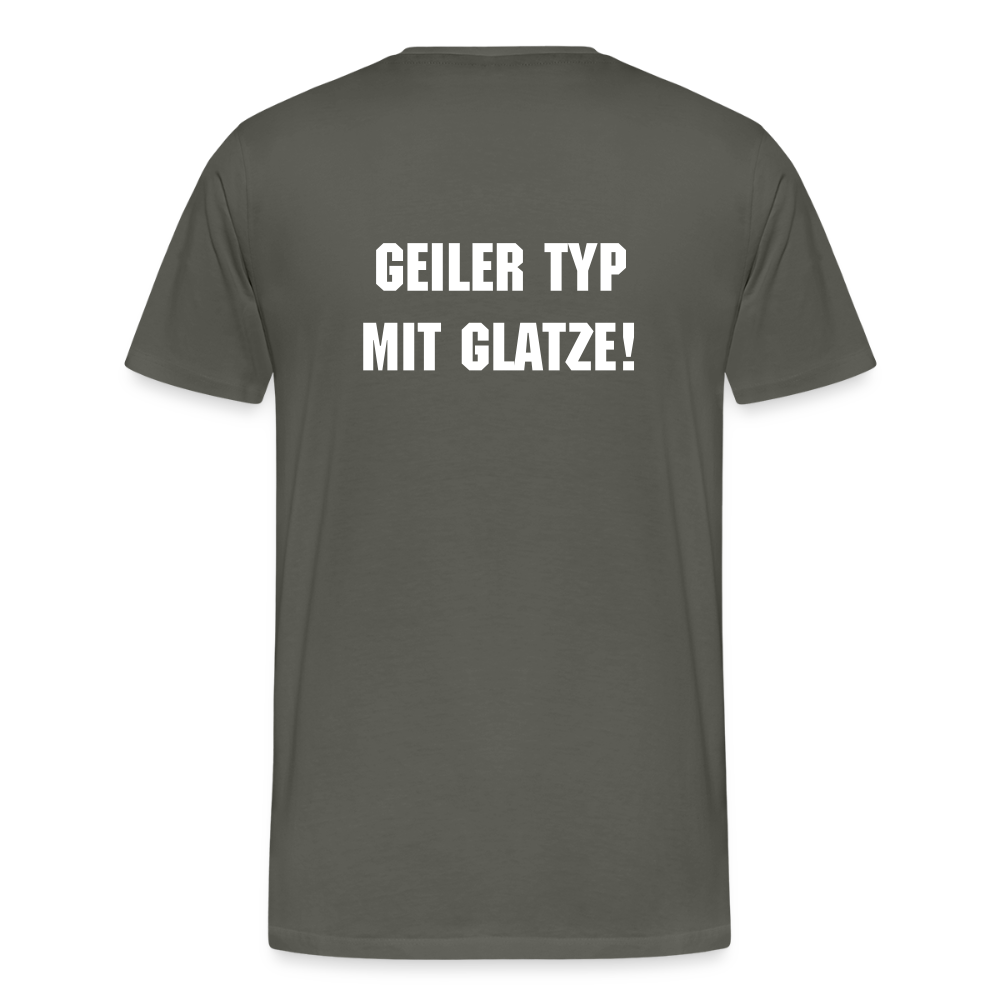 Männer Premium T-Shirt Glatze - Asphalt