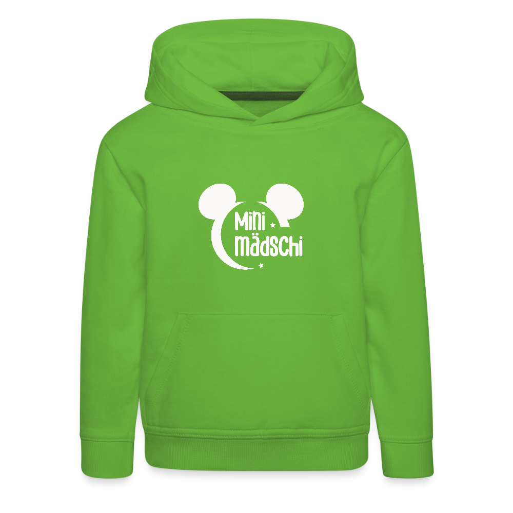 Kinder Premium Hoodie Mini Mädschi - Hellgrün