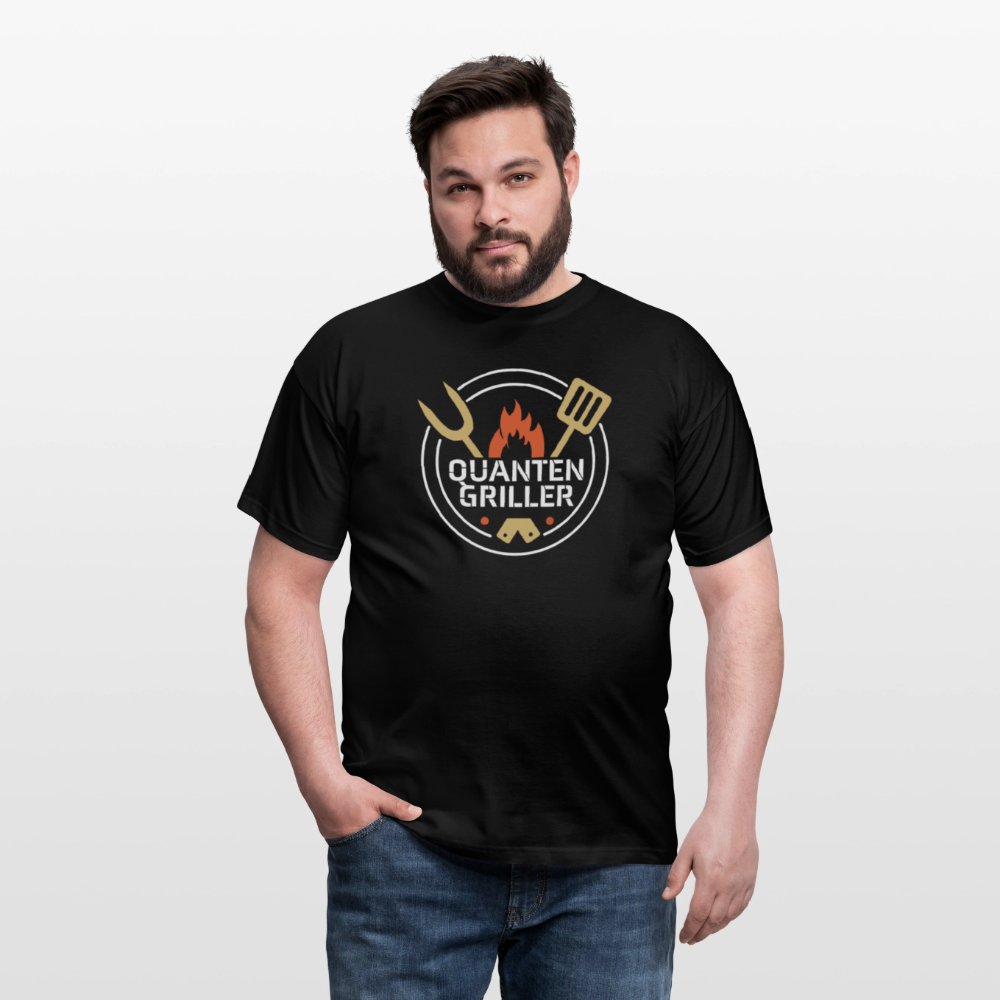 Männer T-Shirt Quanten Griller - Schwarz