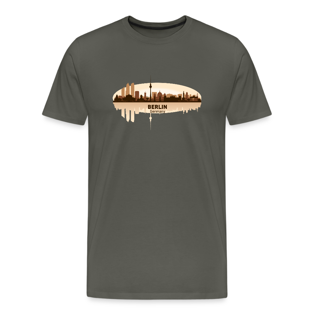 Männer Premium T-Shirt Berlin - Asphalt