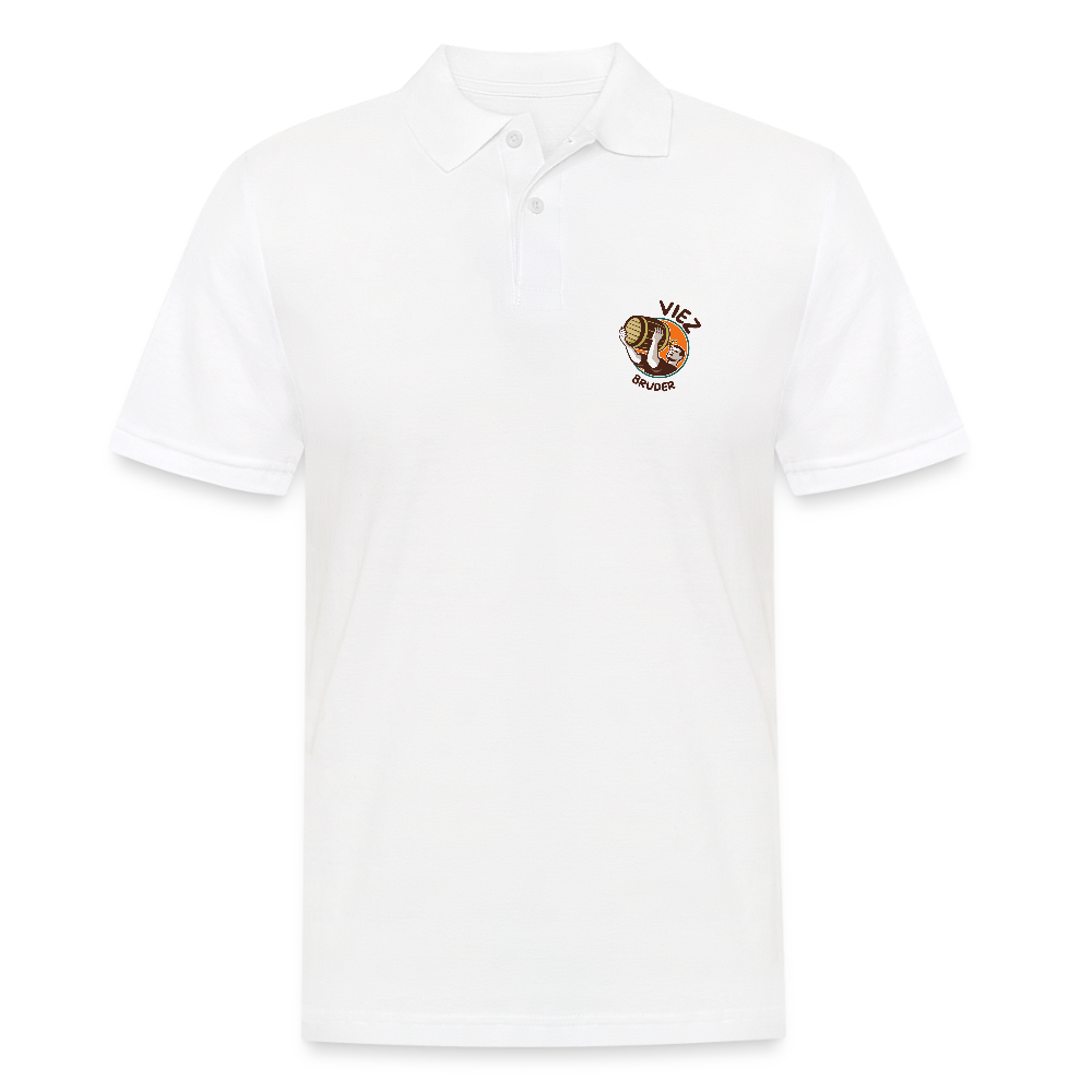 Männer Poloshirt Viezbruder - Weiß