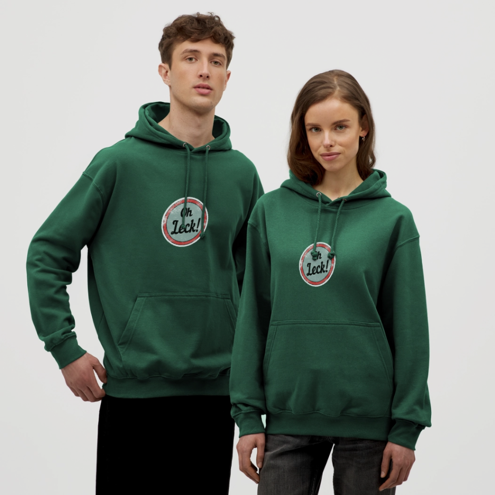 Unisex Hoodie Oh Leck! - Flaschengrün