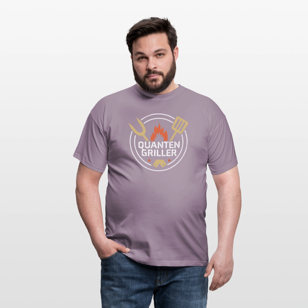 Männer T-Shirt Quanten Griller - Lilagrau 