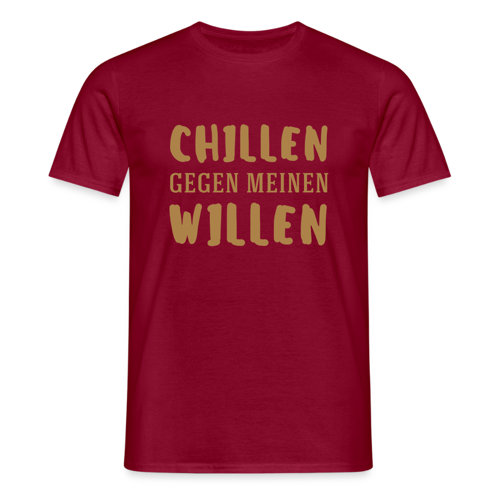 Männer T-Shirt Fun Shirt - Ziegelrot