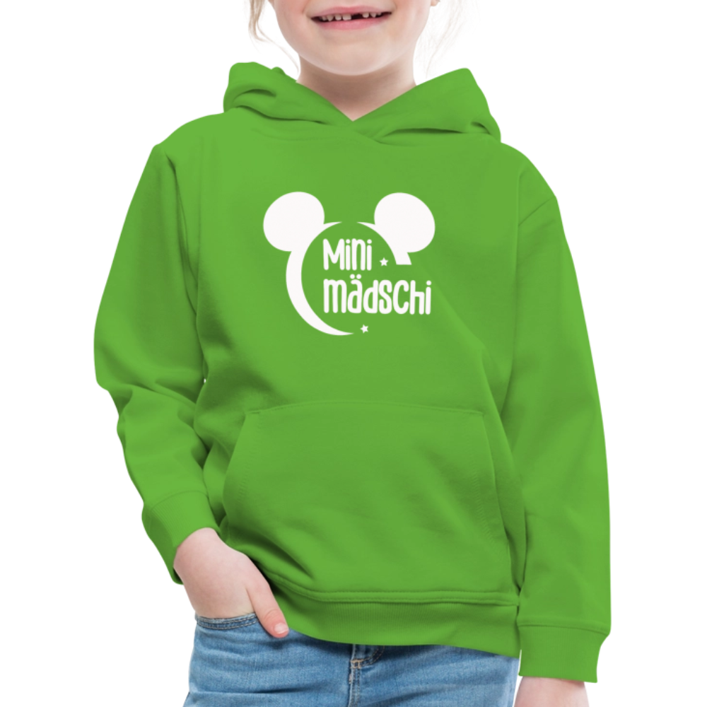 Kinder Premium Hoodie Mini Mädschi - Hellgrün