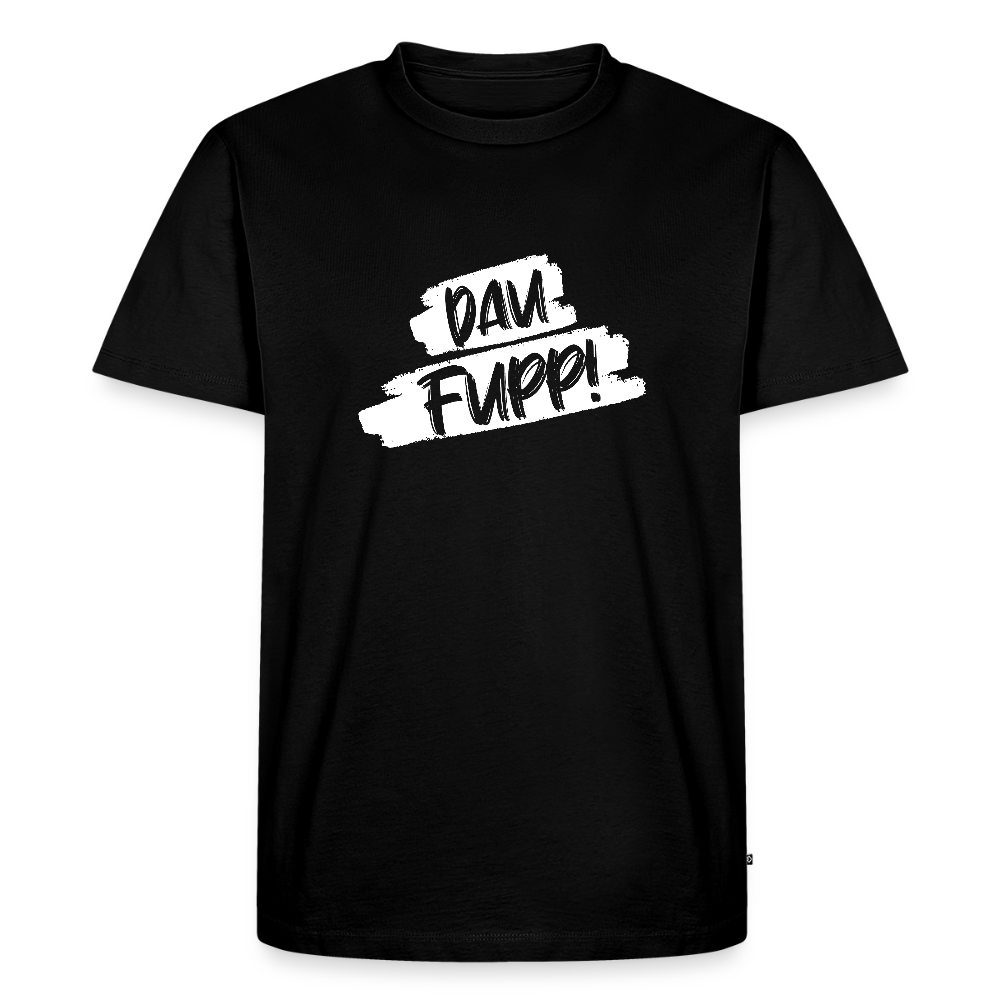 Männer Premium T-Shirt Dau Fupp - Schwarz