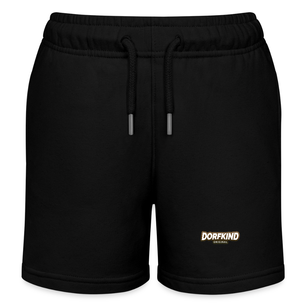 Kinder Bio-Joggingshorts Dorfkind - Schwarz