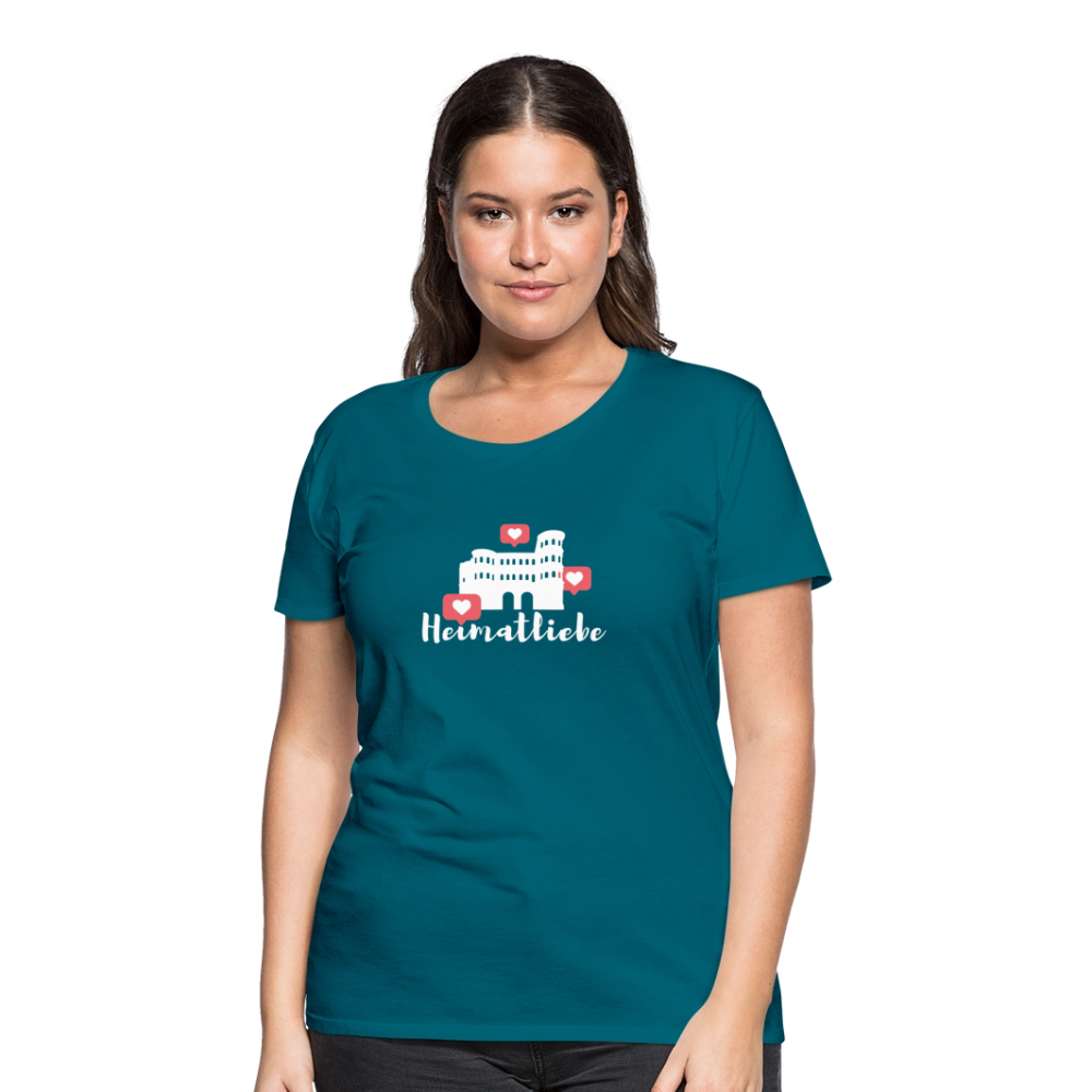 Frauen Premium T-Shirt Heimatliebe - Divablau