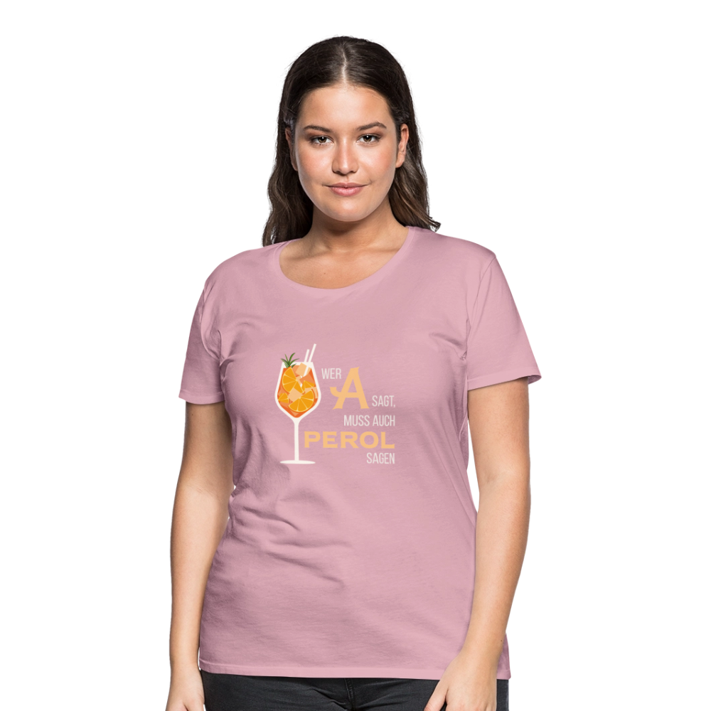 Frauen Premium T-Shirt Aperol - Hellrosa