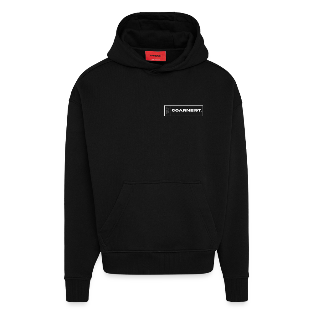 Heavyweight Oversized Organic Hoodie Made in EU goarneist - SOLID BLACK