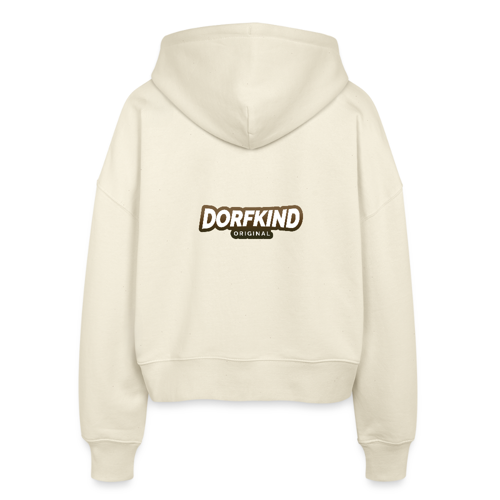 Stanley/Stella Boxy Frauen Bio Zip Hoodie Dorfkind - Weißgrau
